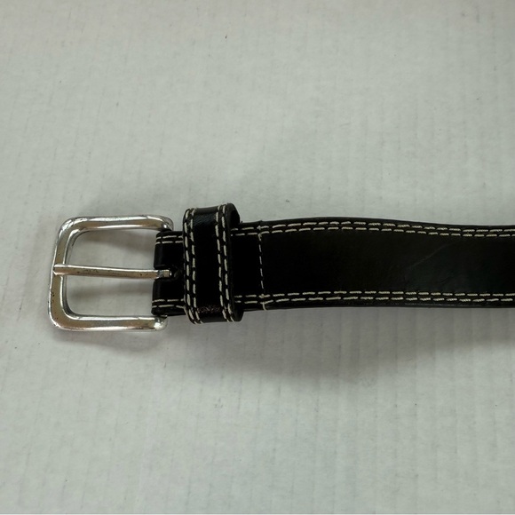 Paul Harris Elegant Black Leather Women\'s Belt Size M